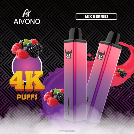 פירות יער מעורבים Aivono AIM FREAK 4000 6D22260 | Aivono Vape Review